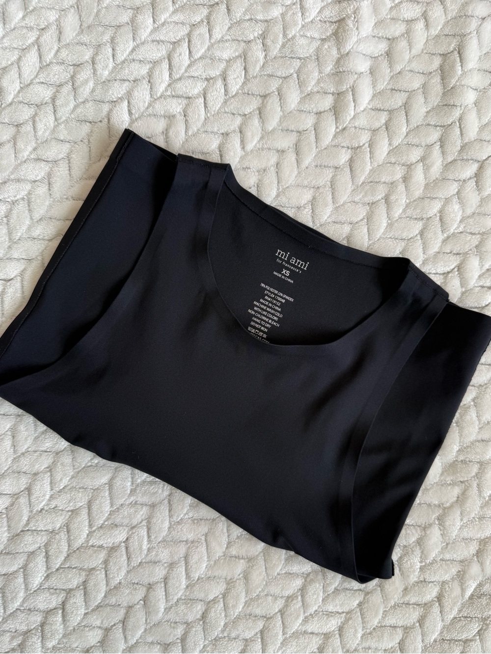 Miami workout tank in black size XS